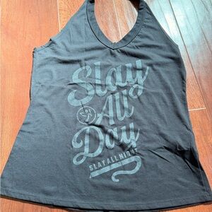 Zumba Fitness Black Graphic Muscle Tee